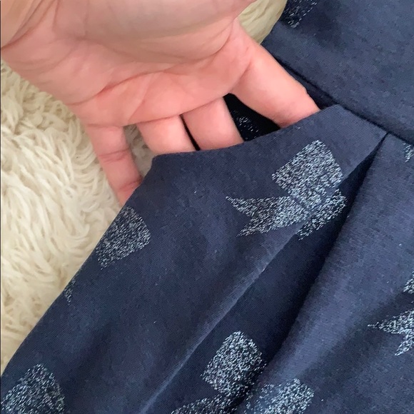 L.O.G.G Toddler Girl Blue With Ribbon Print Long Sleeve Dress Size 1.5-2Y EUC - Picture 2 of 7